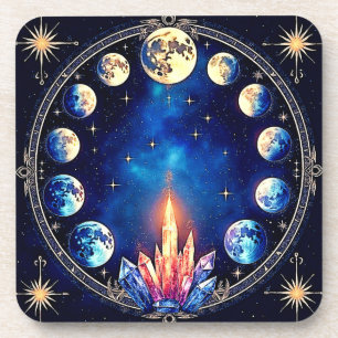 Porta-copo Fases da Lua Cristal Cosmos