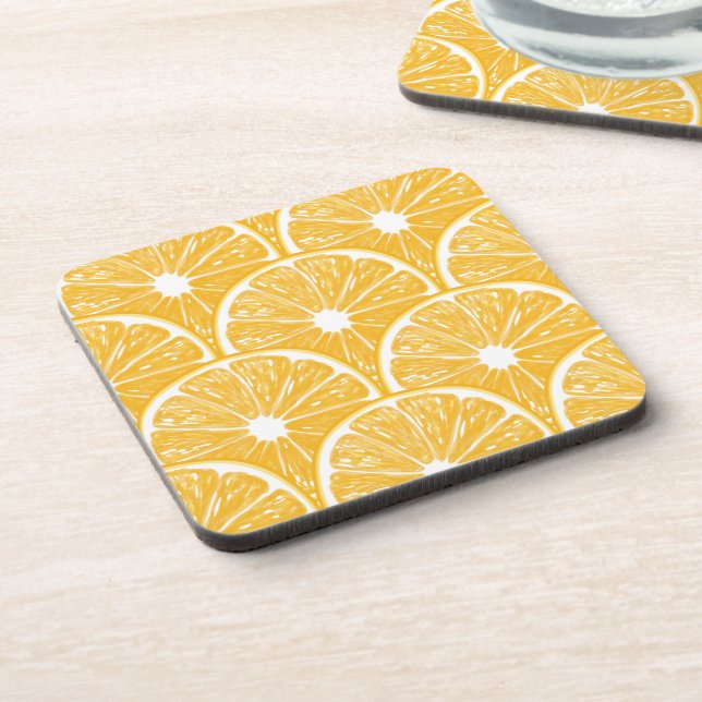 Porta-copo Fatias de laranja, design de fruta tropical (Left Side)