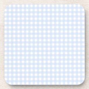 Porta-copo Faye e Lauren Baby Blue Gingham