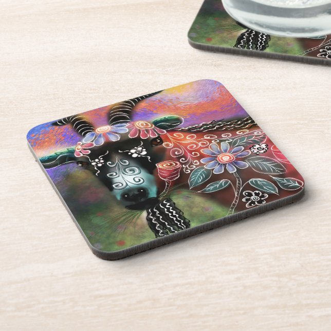 Porta-copo Fazenda De Capim Floral Para Animais (Left Side)