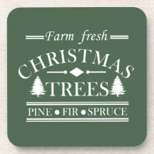 Fazenda fresca Árvores de Natal Feliz