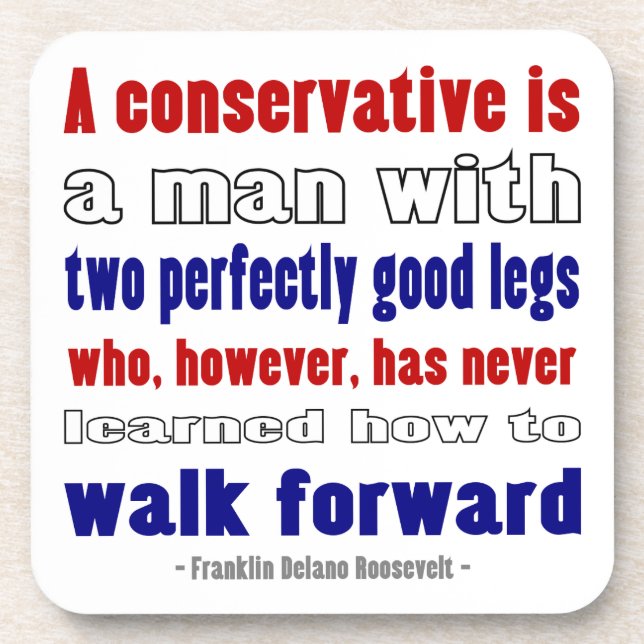 Porta-copo FDR Define Conservadores Mais Sombrios (Frente)