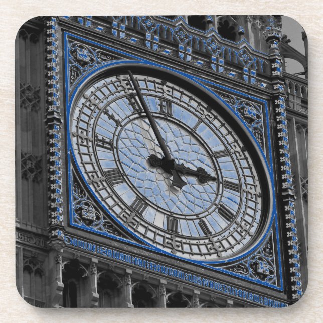 Porta-copo Feche o Big Ben Clock Tower Viagem Europa (Frente)