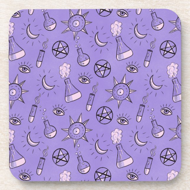 Porta-copo Feiticeiras Púrpura Alquimia Halloween (Frente)