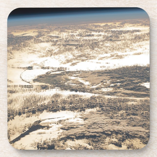 Porta-copo Feixes De Sol Ao Largo Do Oceano Atlântico (Frente)