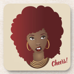 Porta-copo Felicidades!   Red Afro, Irritado