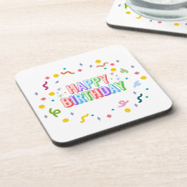 Porta-copo Feliz Aniversário
