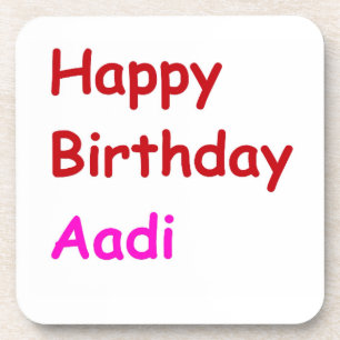 Porta-copo Feliz aniversário Aadi