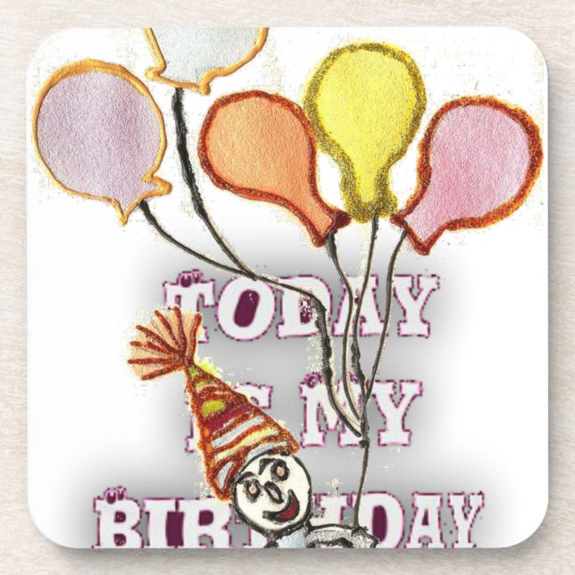 Porta-copo Feliz Aniversário, Irmão. (Frente)