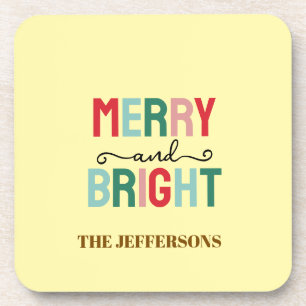 Porta-copo Feliz Ano Novo Natal Alegre Família