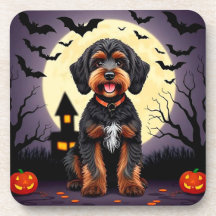 Feliz Cachorro no Tema do Halloween