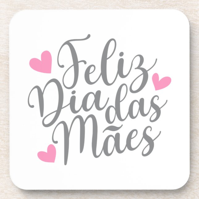 Porta-copo Feliz Dia Das Mães Dia de as mães Feliz | PORTA CO (Frente)