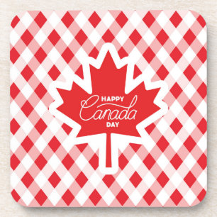 Porta-copo Feliz Dia do Canadá.