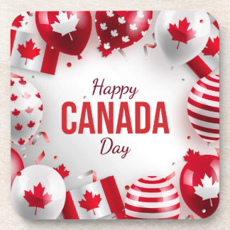 Porta-copo Feliz Dia do Canadá.