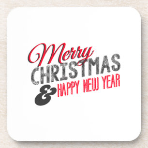 Porta-copo Feliz Natal e feliz ano novo