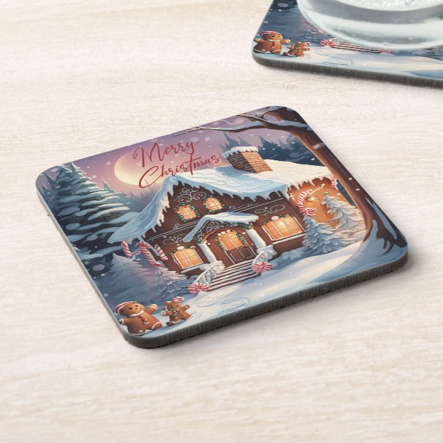 Porta-copo Feliz Natal Gingercake Holiday (Left Side)