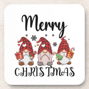 Porta-copo Feliz Natal Gnomies Gnomos de Natal 