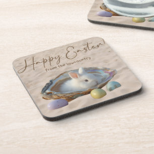 Porta-copo Feliz Páscoa Lowcountry Oyster Shell e Bunny