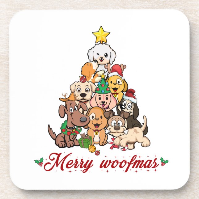 Porta-copo Feliz woofmas (Frente)