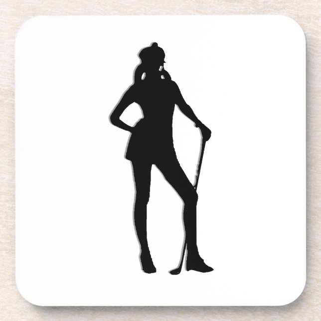 Porta-copo Female Golfer Sport (Frente)