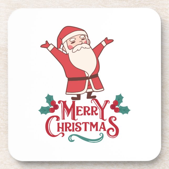 Porta-copo Feriado da Família Natal 2023, feliz e Brilho (Frente)