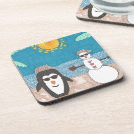 Porta-copo Férias de Natal