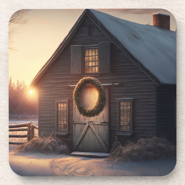 Porta-copo Férias Festivas / Portas copos de Natal (Frente)