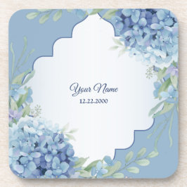Porta-copo Festa de Casamento em Quadro de Folhas Verdes Flor