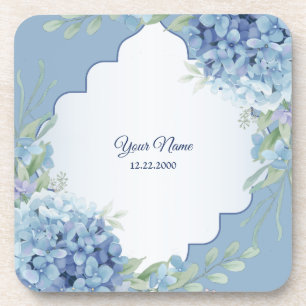 Porta-copo Festa de Casamento em Quadro de Folhas Verdes Flor