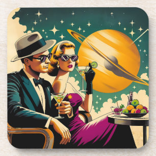 Porta-copo Festa de Gângster com Martini de Las Vegas da Era