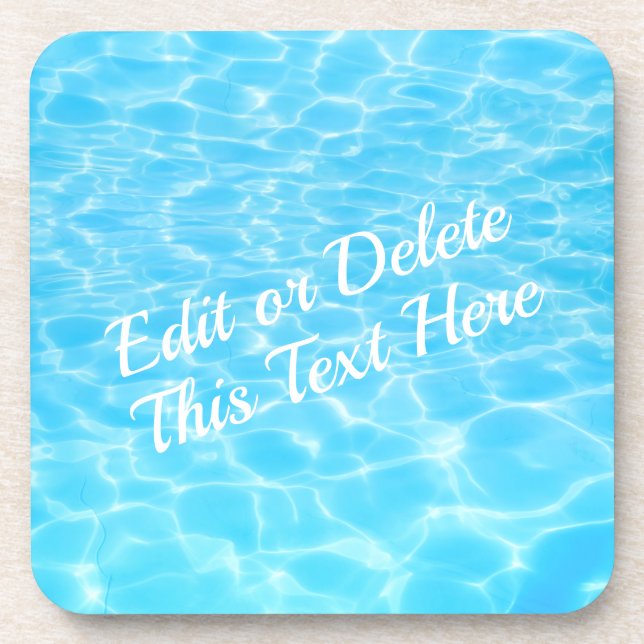 Porta-copo Festa de Piscina das ondulações de água Festa de p (Frente)