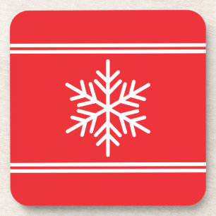 Porta-copo Festivo Brilho Vermelho Cinzento Vermelho Stripes