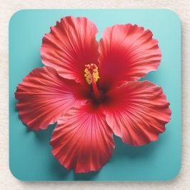 Porta-copo Fiery Red Hibiscus