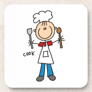 Porta-copo Figura de Palito Cozinheiro