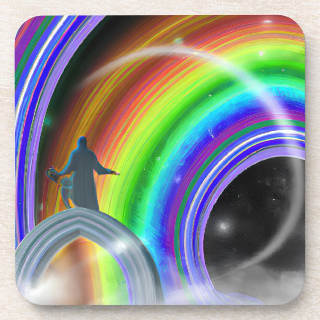 Porta-copo Figura Misteriosa no Stargate Inter-Dimensional (Frente)