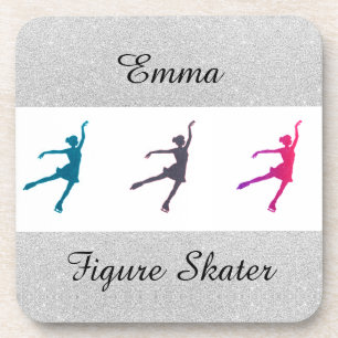 Porta-copo Figura patinador das meninas/patinagem no gelo