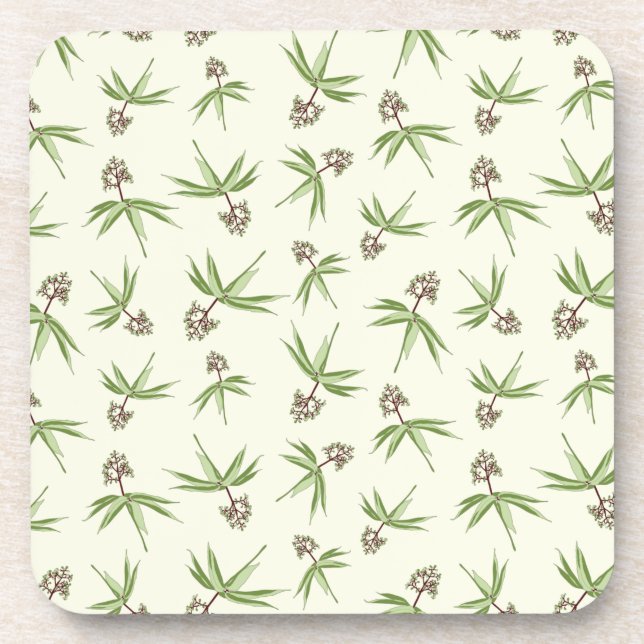 Porta-copo Filiais Vermelhos Amigados no creme - padrão perfe (Frente)