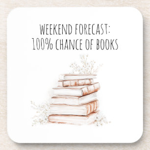 Porta-copo Fim de Semana de Leitura para Amantes de Livros