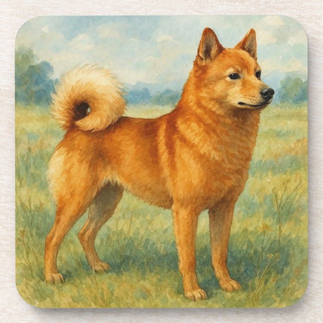 Porta-copo Finnish Spitz (Frente)