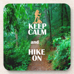 Porta-copo Fique calmo e caminhe