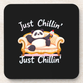 Porta-copo Fique calmo e fique calmo com Sorvete