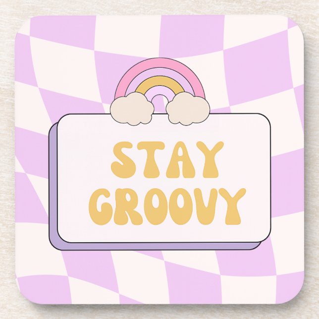 Porta-copo Fique Groovy (Frente)