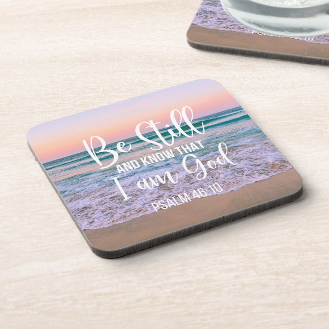 Porta-copo Fique quieto e saiba que eu sou Deus (Left Side)