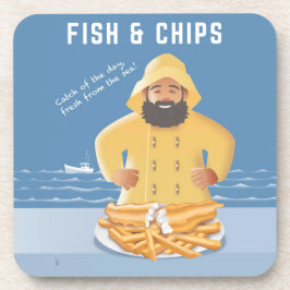 Porta-copo Fish and Chips