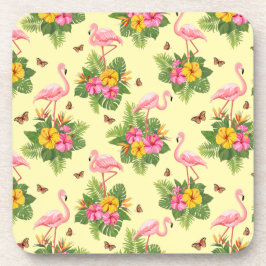 Porta-copo Flamingo e Borboletas 2