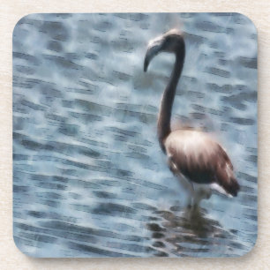 Porta-copo Flamingo - Marca de Água
