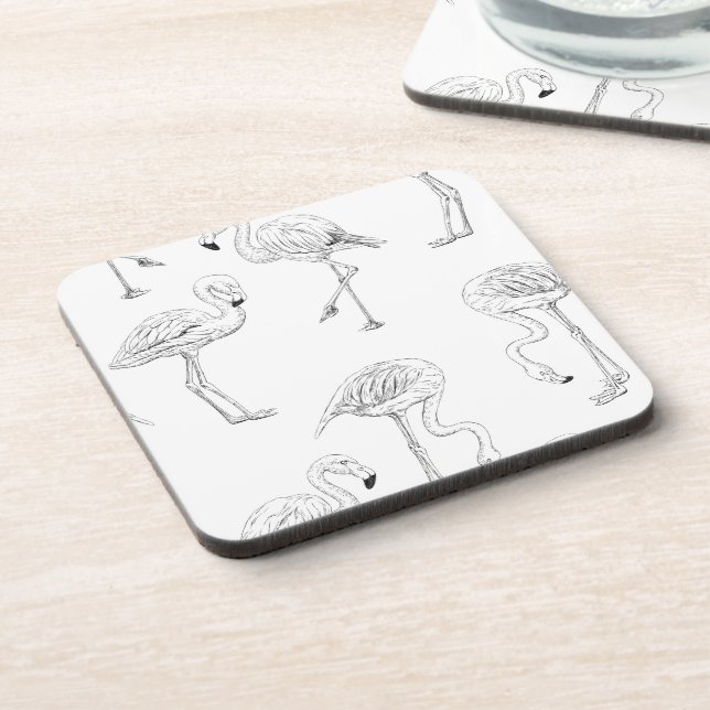 Porta-copo Flamingo pattern (Left Side)