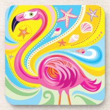 Flamingo Rosa com Estrela do Mar