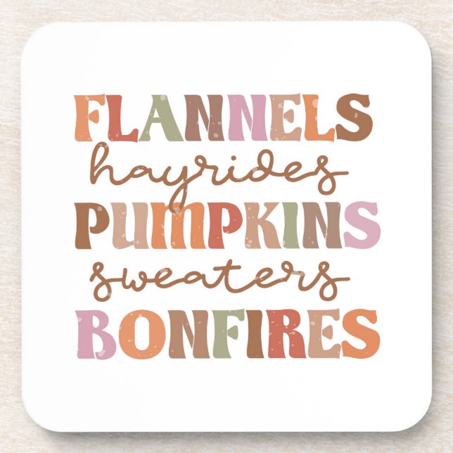 Porta-copo Flannels Pumpkins Bonfire (Frente)