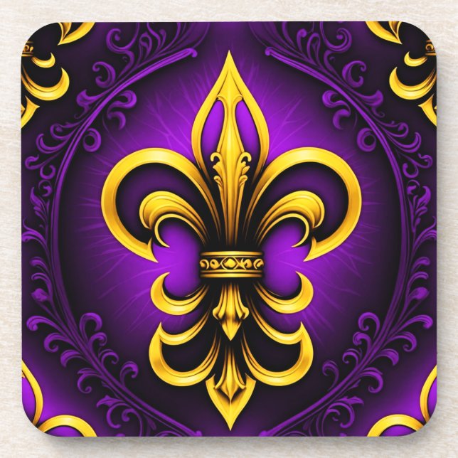 Porta-copo Fleur De Lis Design (Frente)